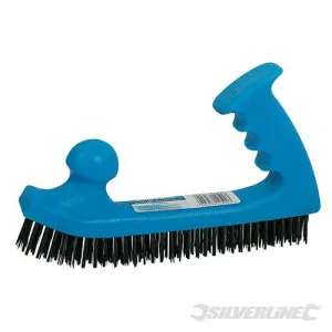 868565 Silverline Wire Brush Jumbo Easy Grip