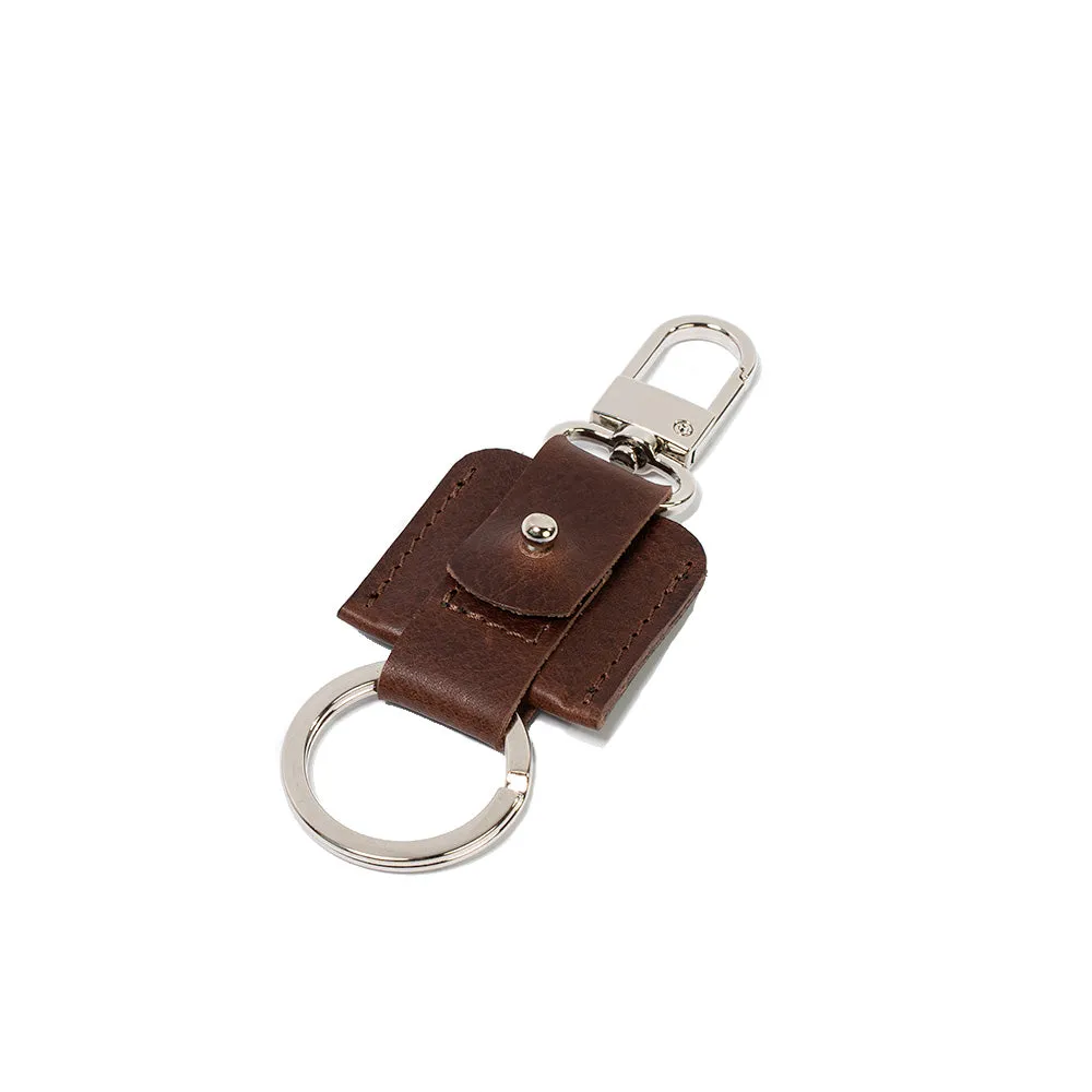 AirTag keychain with snap hook and keyring by Geometric Goods