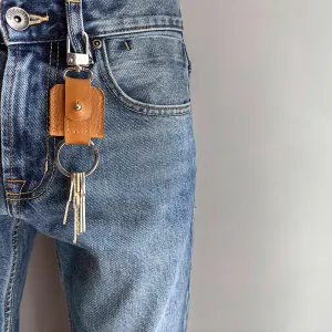AirTag keychain with snap hook and keyring by Geometric Goods