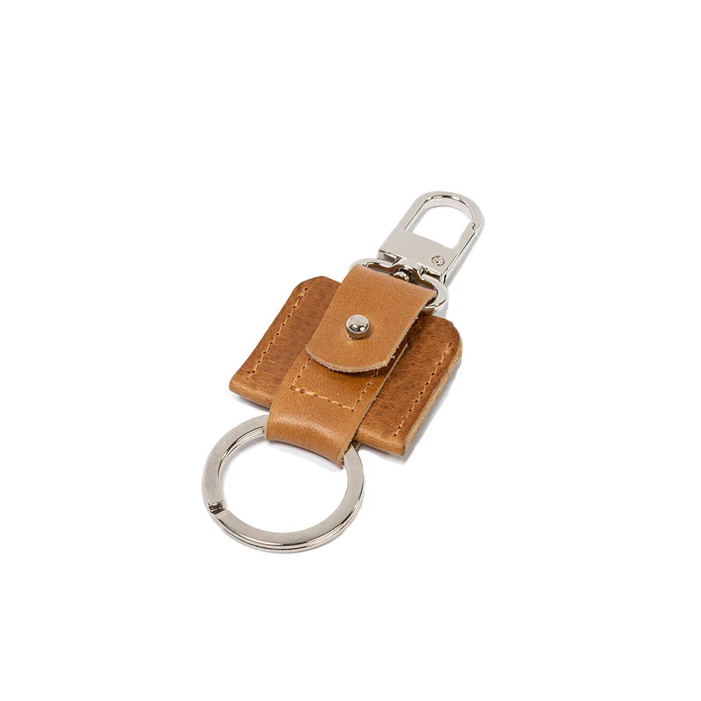 AirTag keychain with snap hook and keyring by Geometric Goods