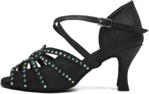 AOQUNFS Women's Latin Dance Shoes Professional Ballroom Salsa Practice Performance Dancing Shoes