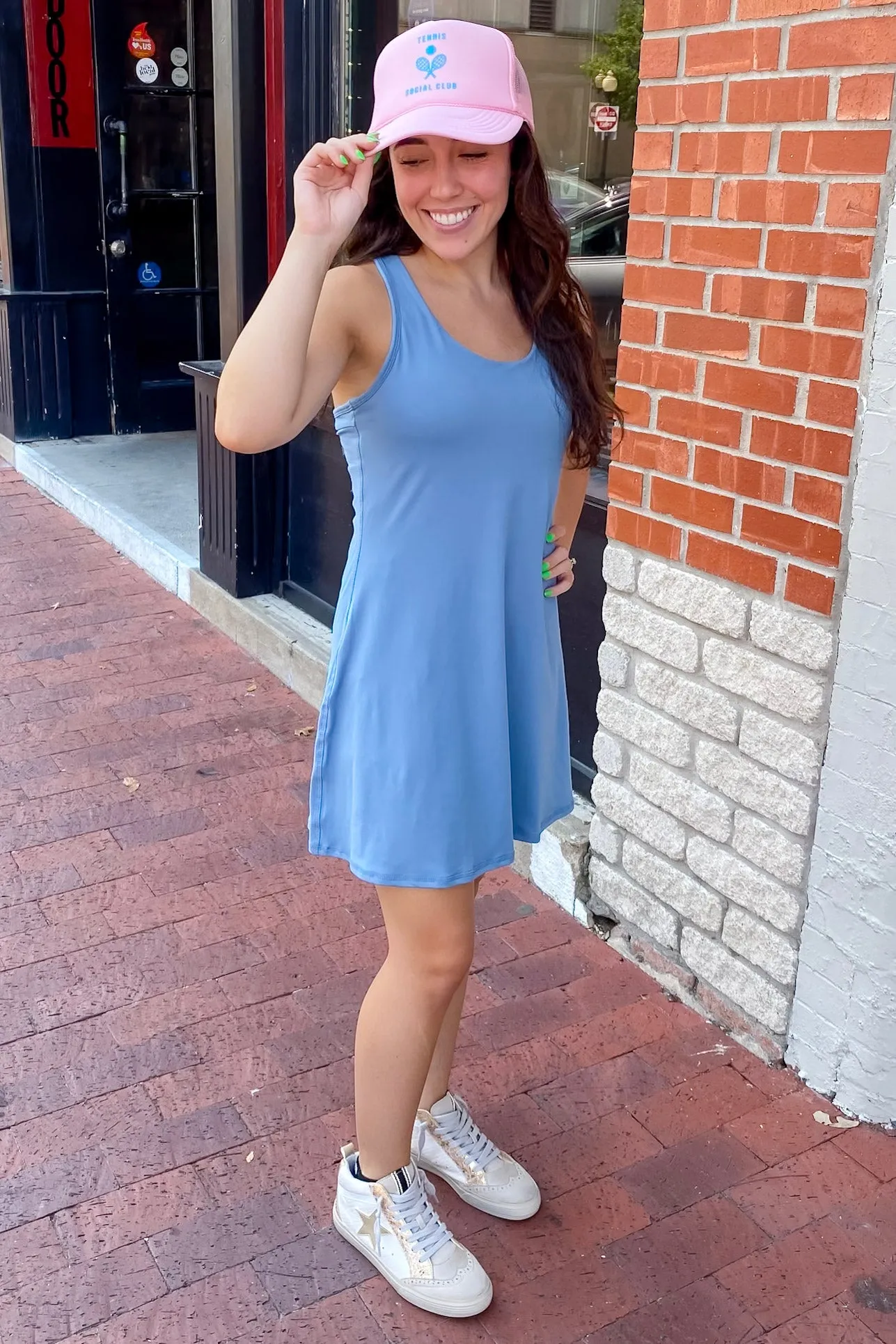 Athleisure Dusty Blue Active Romper