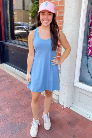 Athleisure Dusty Blue Active Romper