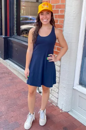 Athleisure Navy Active Romper