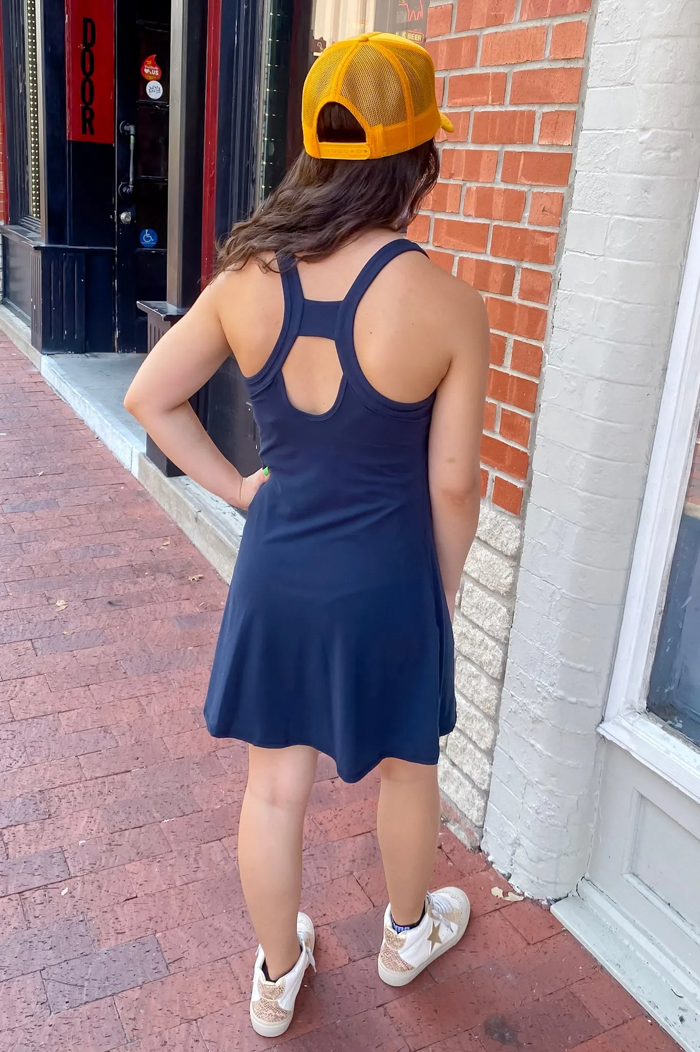 Athleisure Navy Active Romper