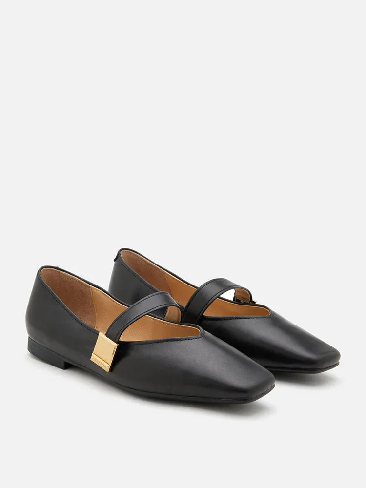 Aubrey Square Toe Mary Jane Flats