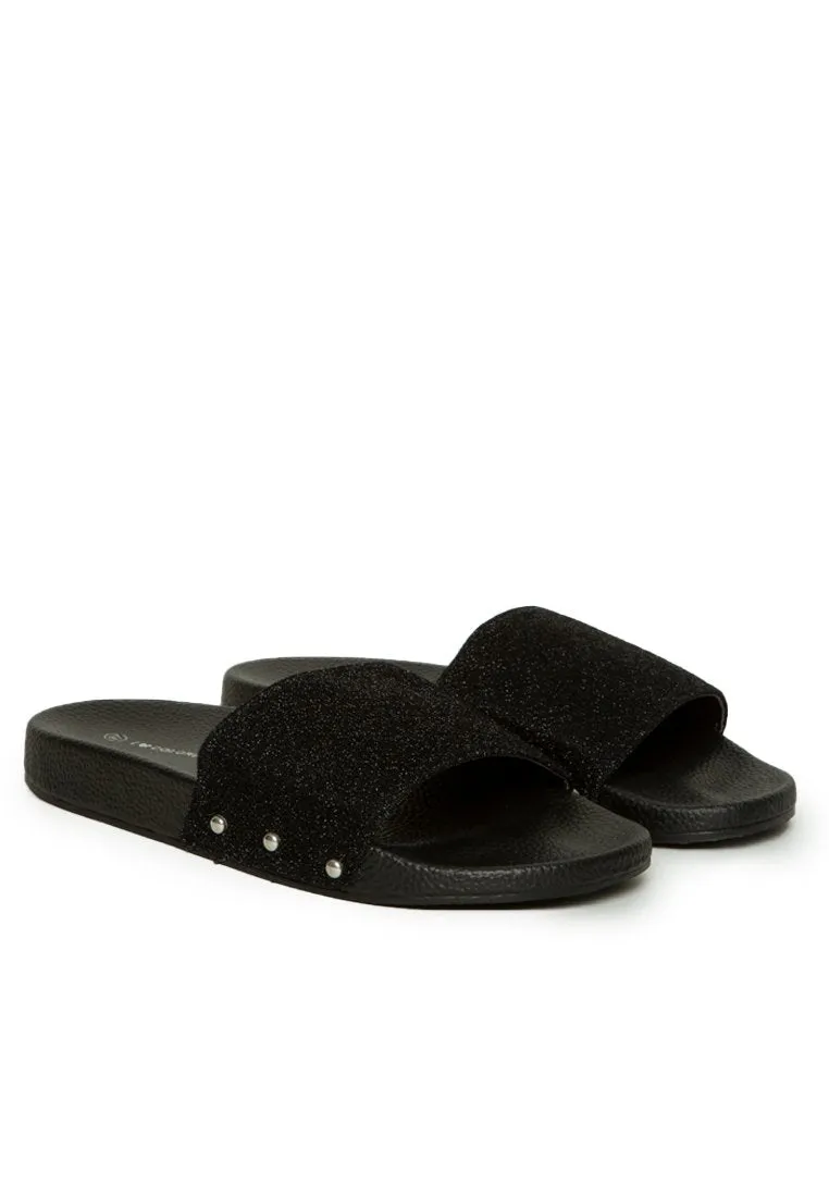 Black Strap Sandals