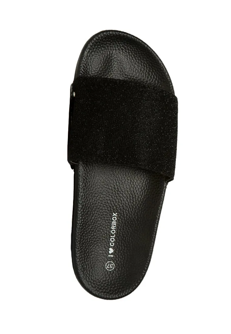 Black Strap Sandals