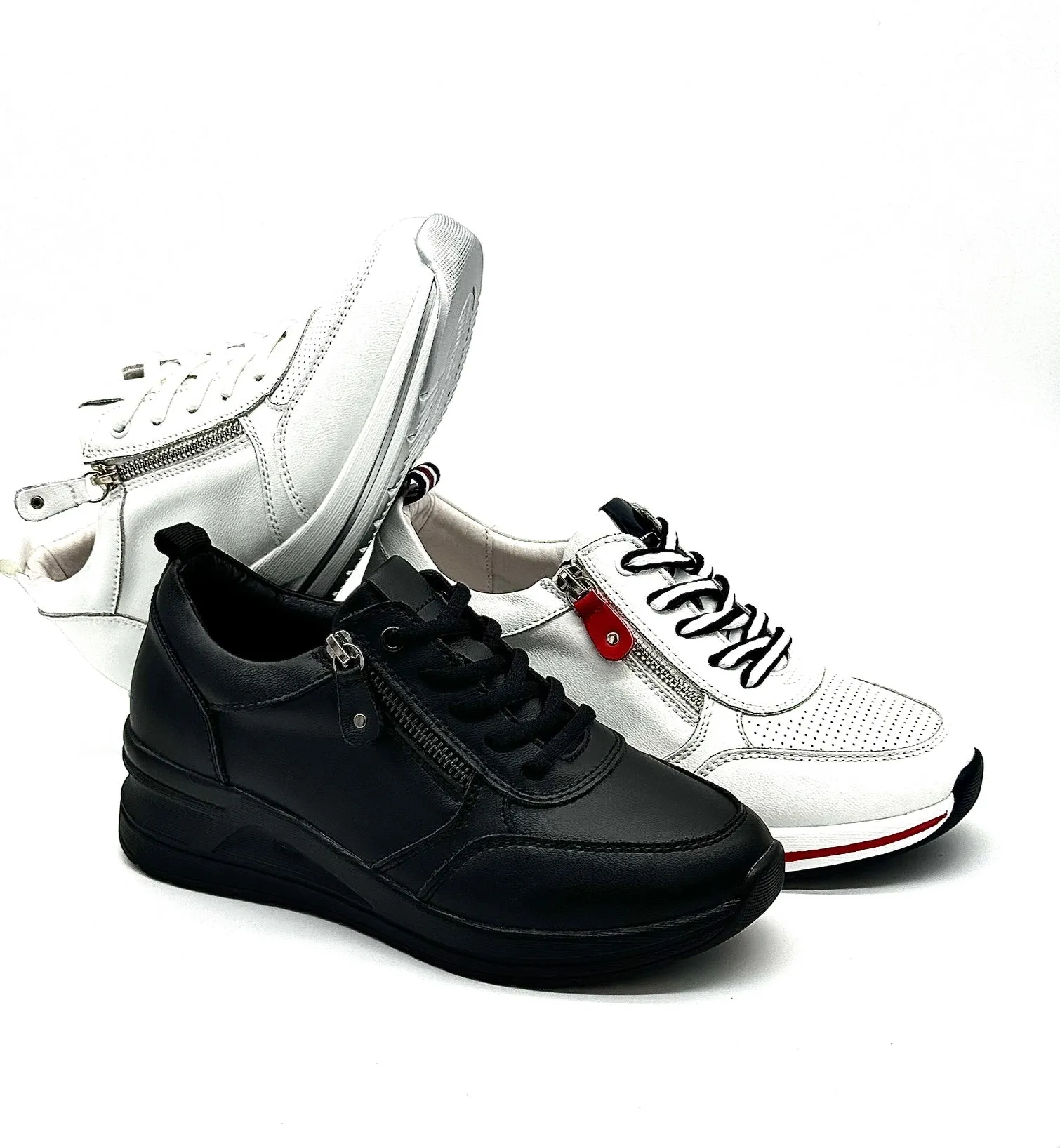 BONAVI 41-KZY5-4 Leather Sneakers