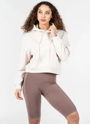 C'est Moi Women's Crop Hoodie - Latte