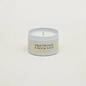 Driftwood & Rock Salt Tin Candle