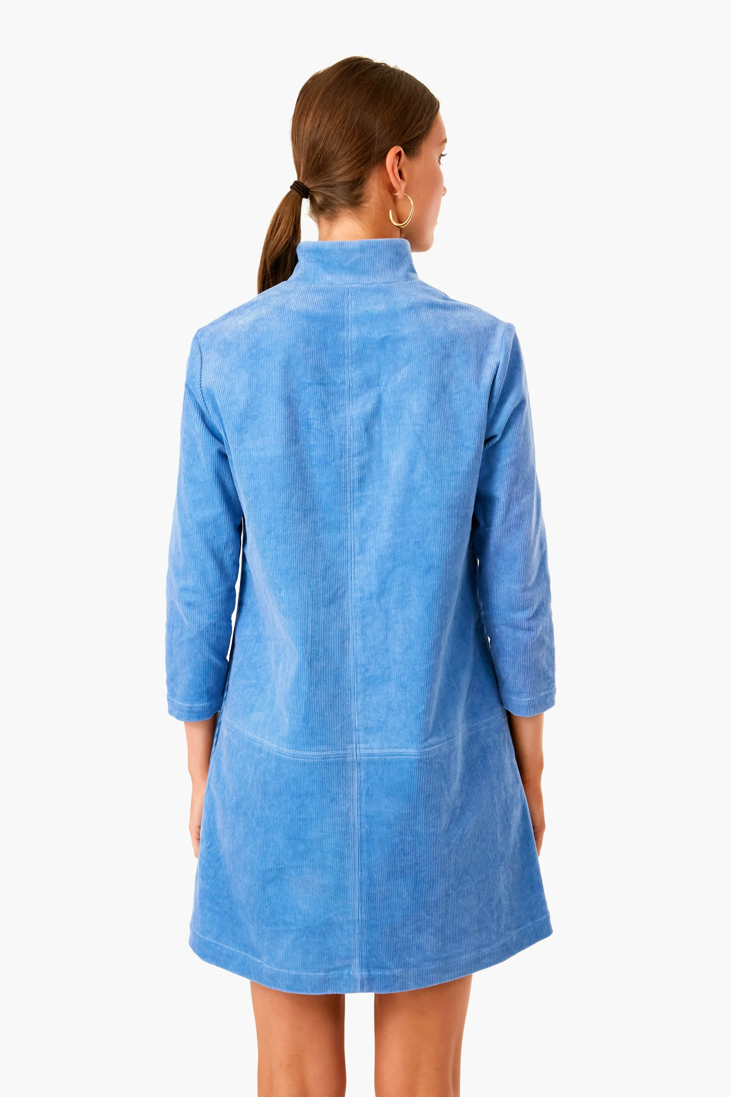 Dutch Blue Corduroy Clifton Dress