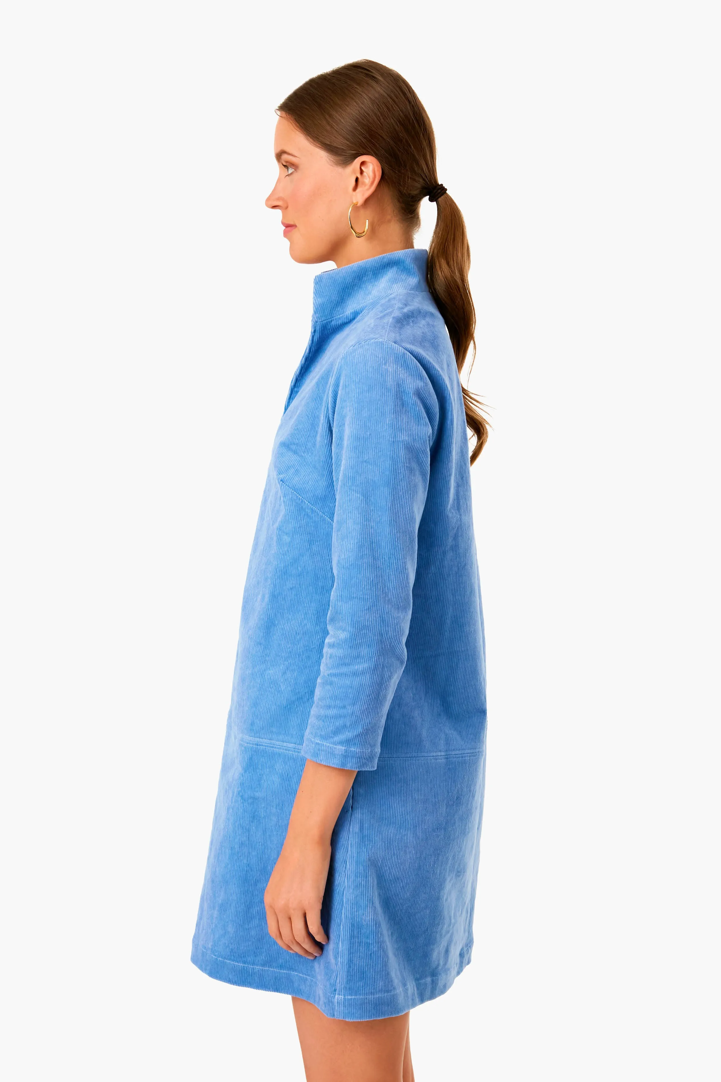 Dutch Blue Corduroy Clifton Dress