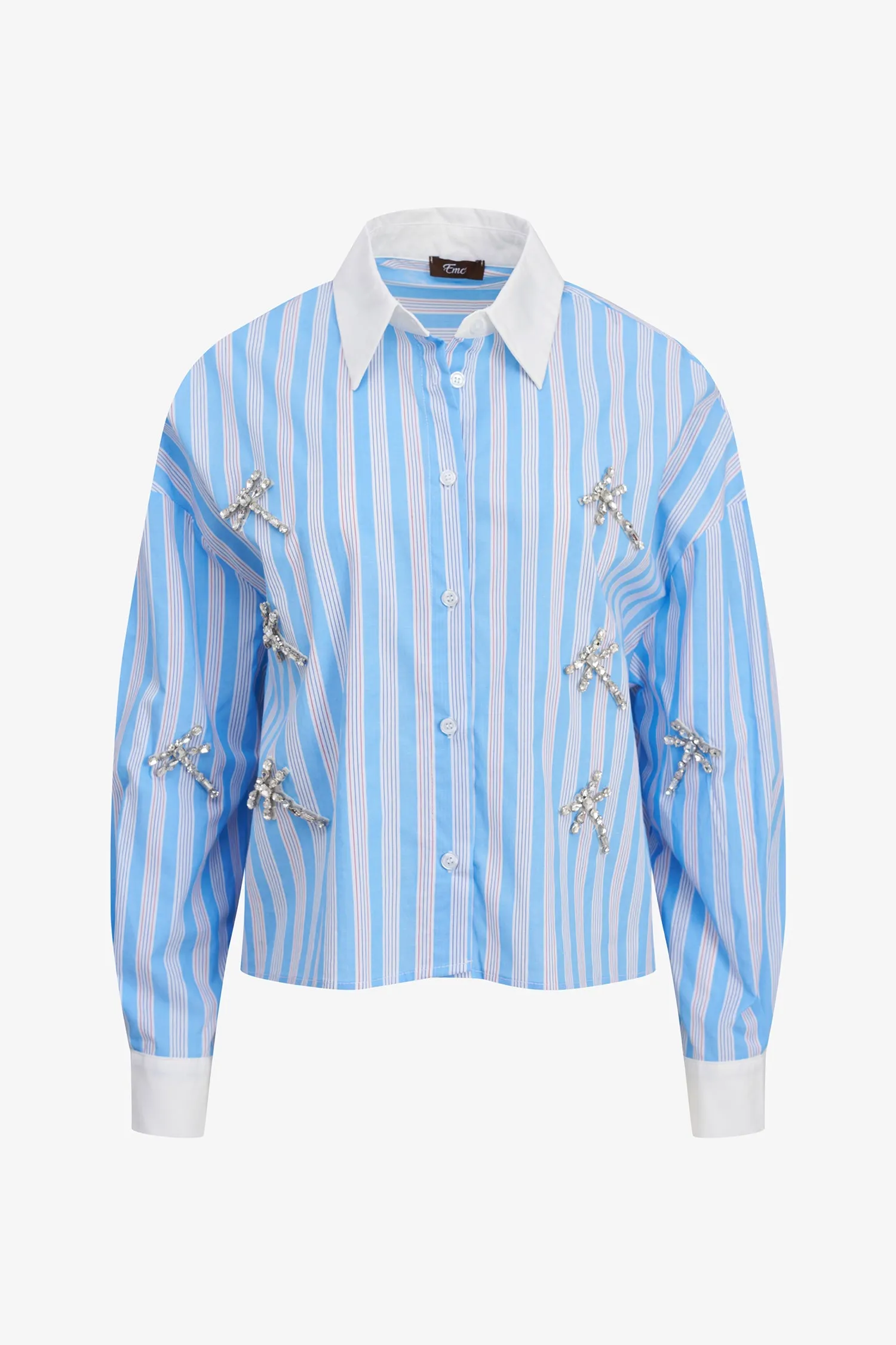 Embellished Striped Shirt | Ema&Carla