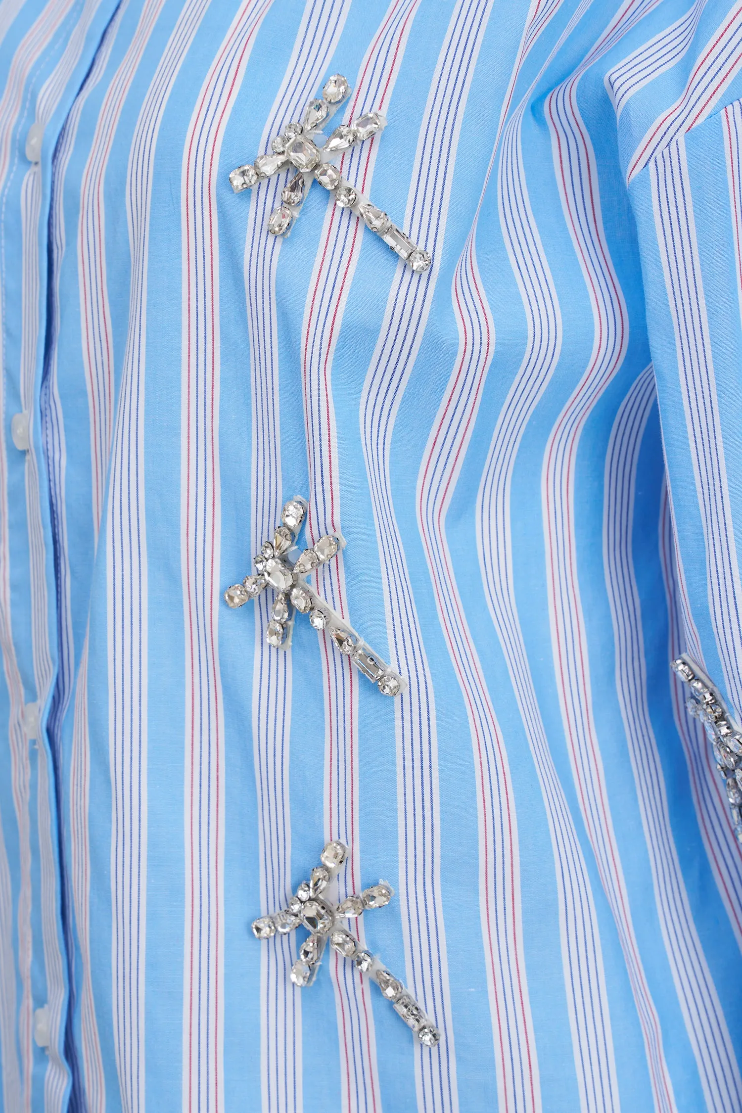Embellished Striped Shirt | Ema&Carla