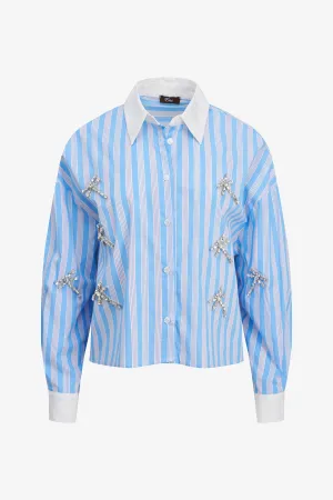 Embellished Striped Shirt | Ema&Carla