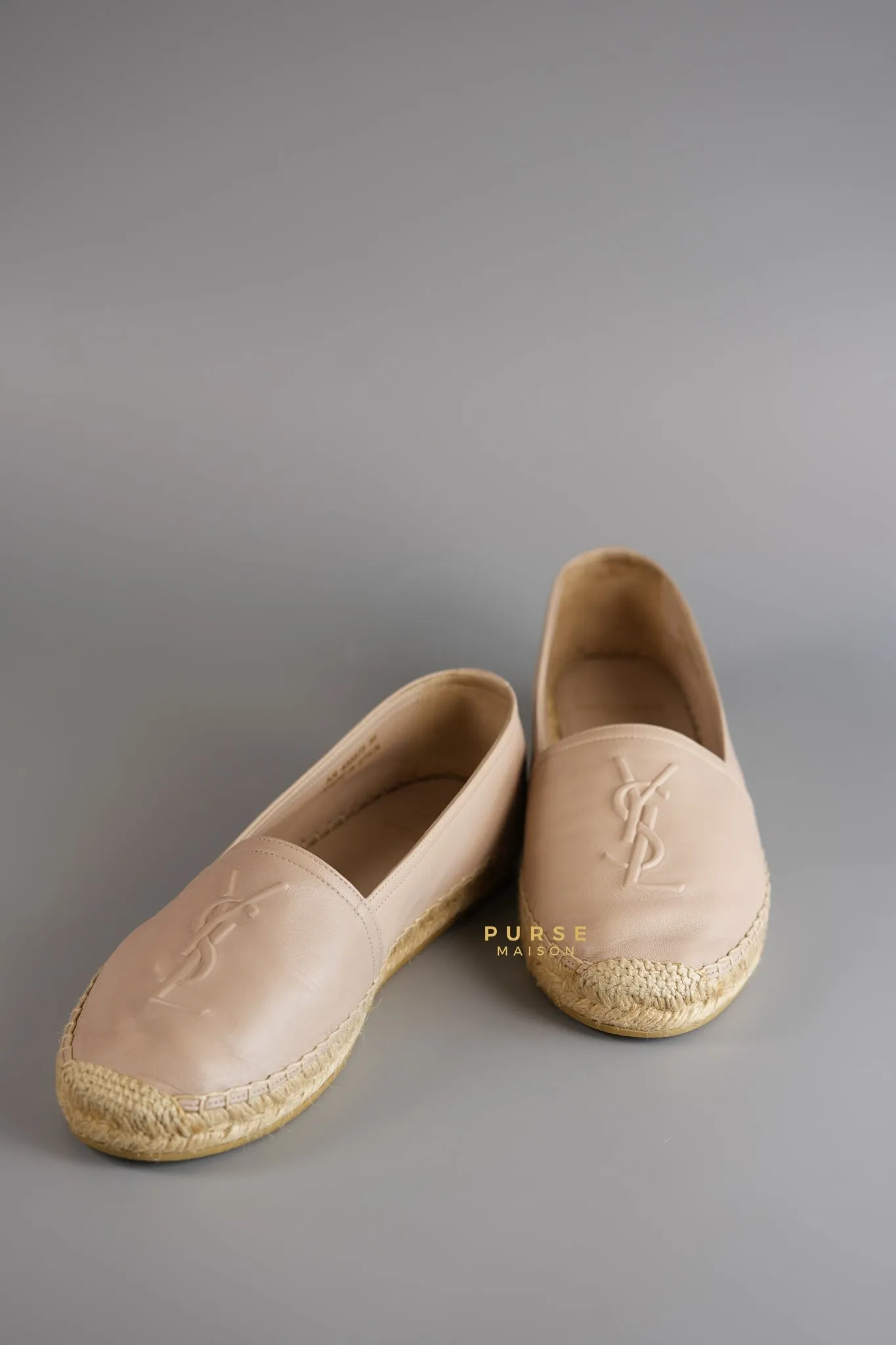 Espadrilles in Poudre Lambskin Leather Size 38 (25cm)