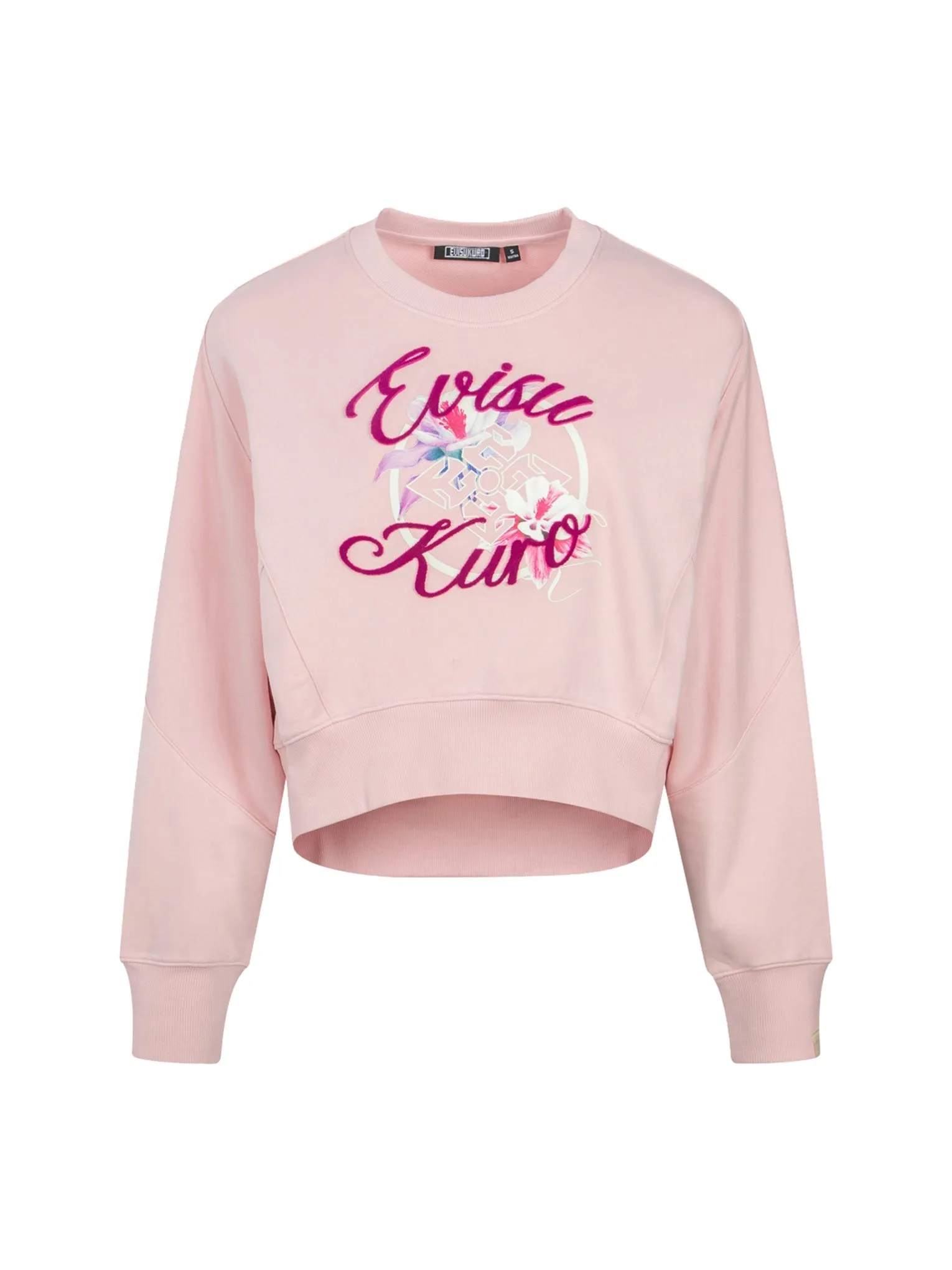 Floral Kamon Print and Logo Jacquard Loose Fit Sweatshirt