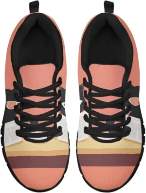 GOSTONG Womens Running Shoes Breathable Mesh Sneakers Non Slip Rubber Sole Lace up Outdoor Athletic Shoes Sole Black US 5-12