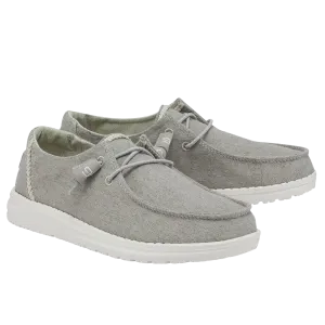 Hey Dude Ladies Wendy Chambray Braid Grey Shoes 121413327