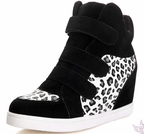 High Tops Increased Leopard Sneakers