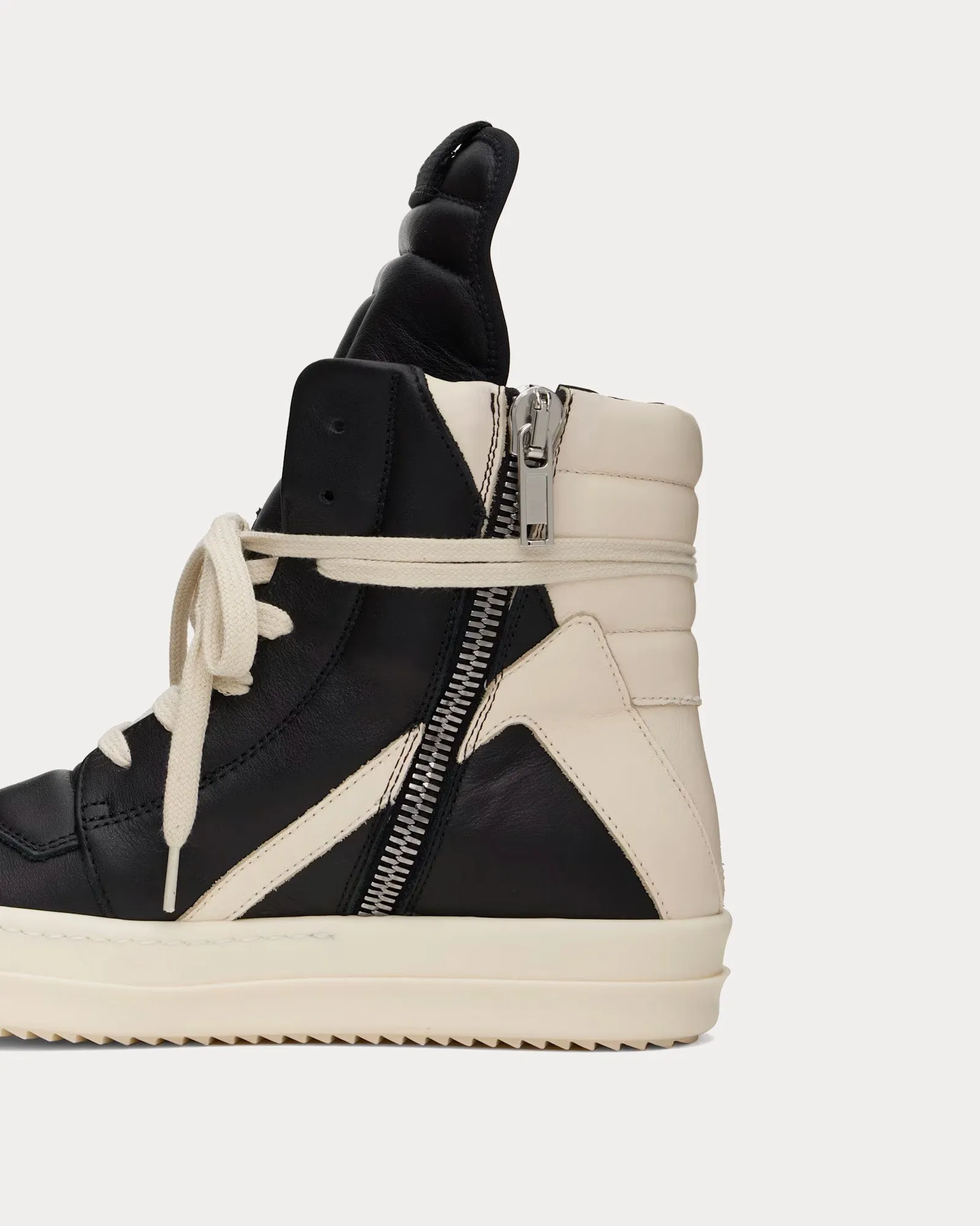 Hollywood Geobasket Leather Black / Milk / Milk High Top Sneakers