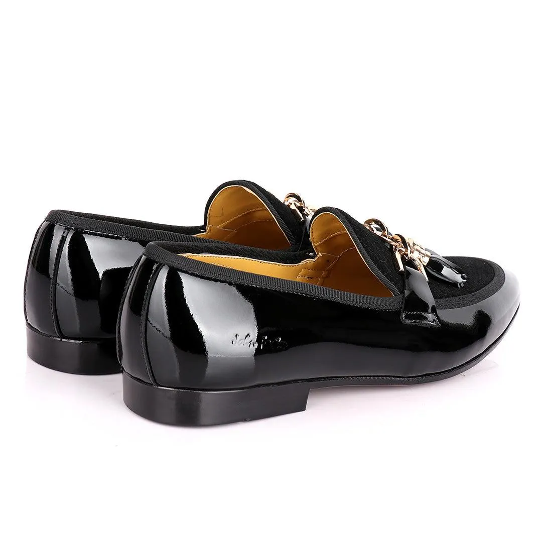 John Foster Wetlips With Gold Tassel Designed Shoe