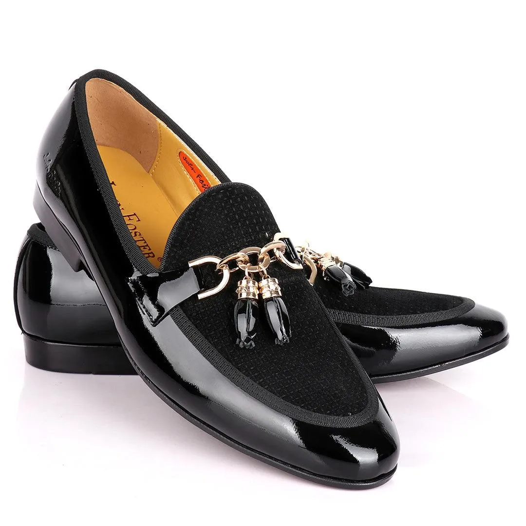 John Foster Wetlips With Gold Tassel Designed Shoe