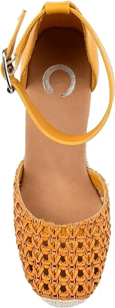 Journee Collection Women's Sierra Espadrille Sandal  Color Mustard Size 8M