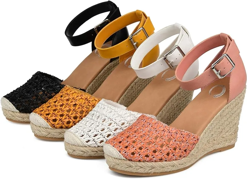 Journee Collection Women's Sierra Espadrille Sandal  Color Mustard Size 8M