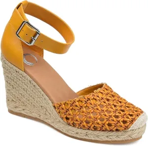Journee Collection Women's Sierra Espadrille Sandal  Color Mustard Size 8M