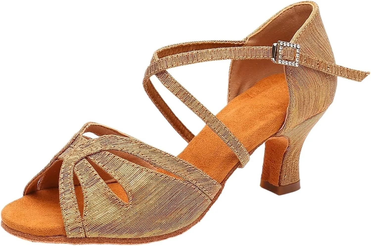 Latin-Dance-Shoes For Women Girls Modern Tango Salsa Ballroom Dancing Shoes Jazz Ladies Practice Dance-Shoes Salsa Heeled Sandal