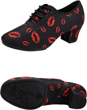 Latin Dance Shoes Men Soft Sole Unisex Dance Shoes for Men Women Girls Ballroom Dancing Modern Tango Jazz Performance Practise Salsa Shoes