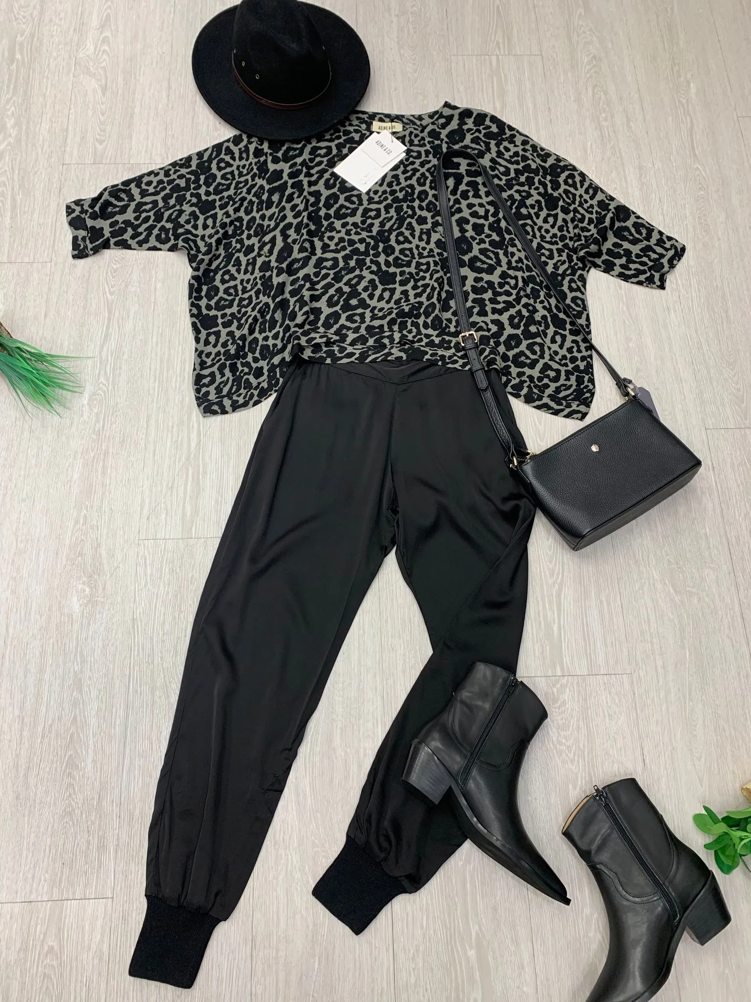 LC. MAINE PANT ZIP - VERT NOIR