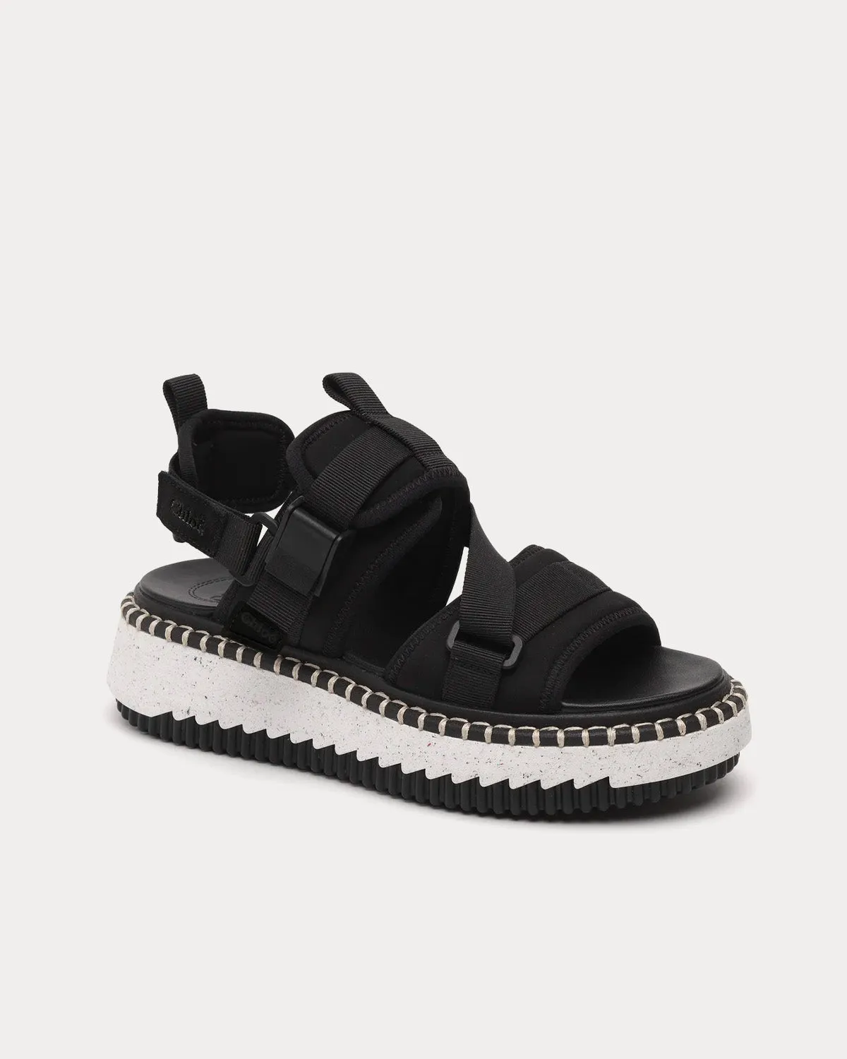 Lilli Flat Nomad Black Sandals