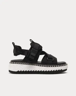 Lilli Flat Nomad Black Sandals