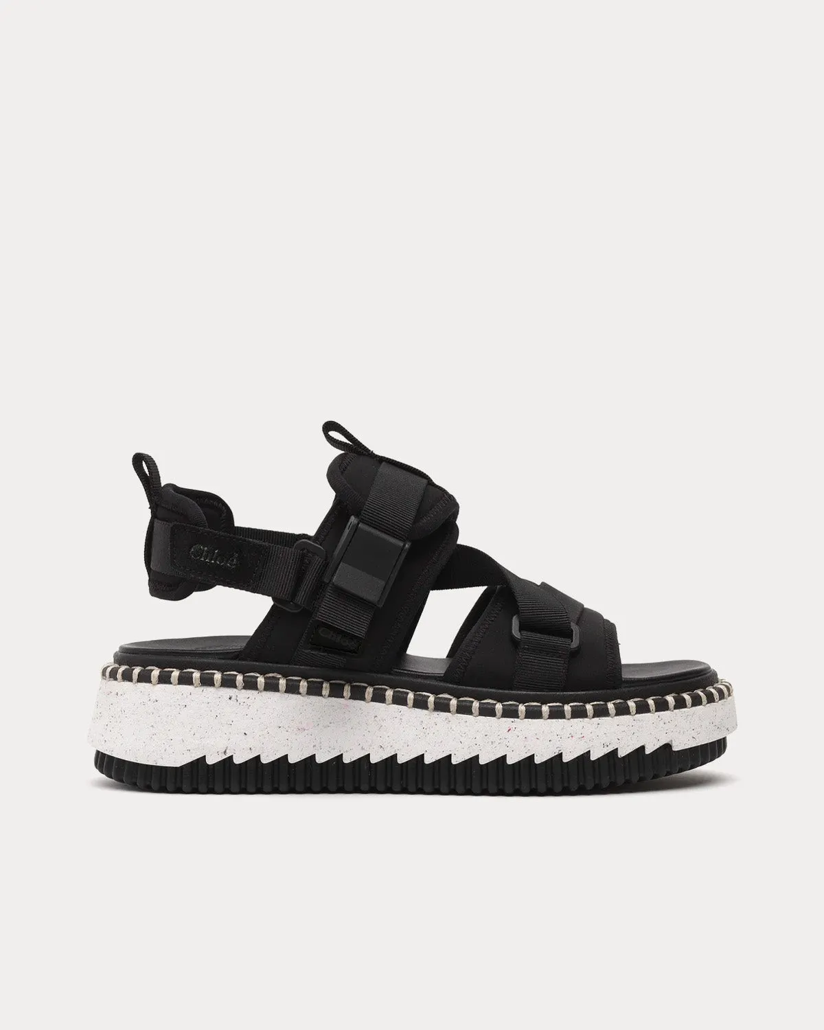 Lilli Flat Nomad Black Sandals
