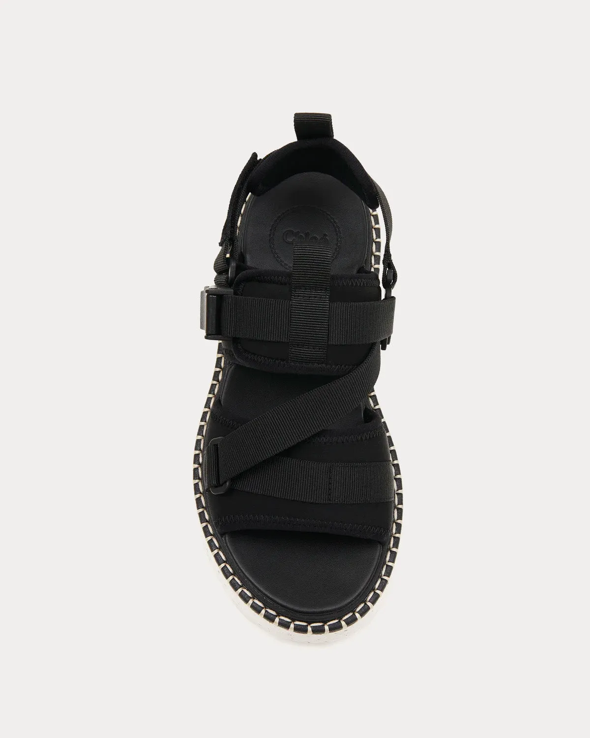 Lilli Flat Nomad Black Sandals