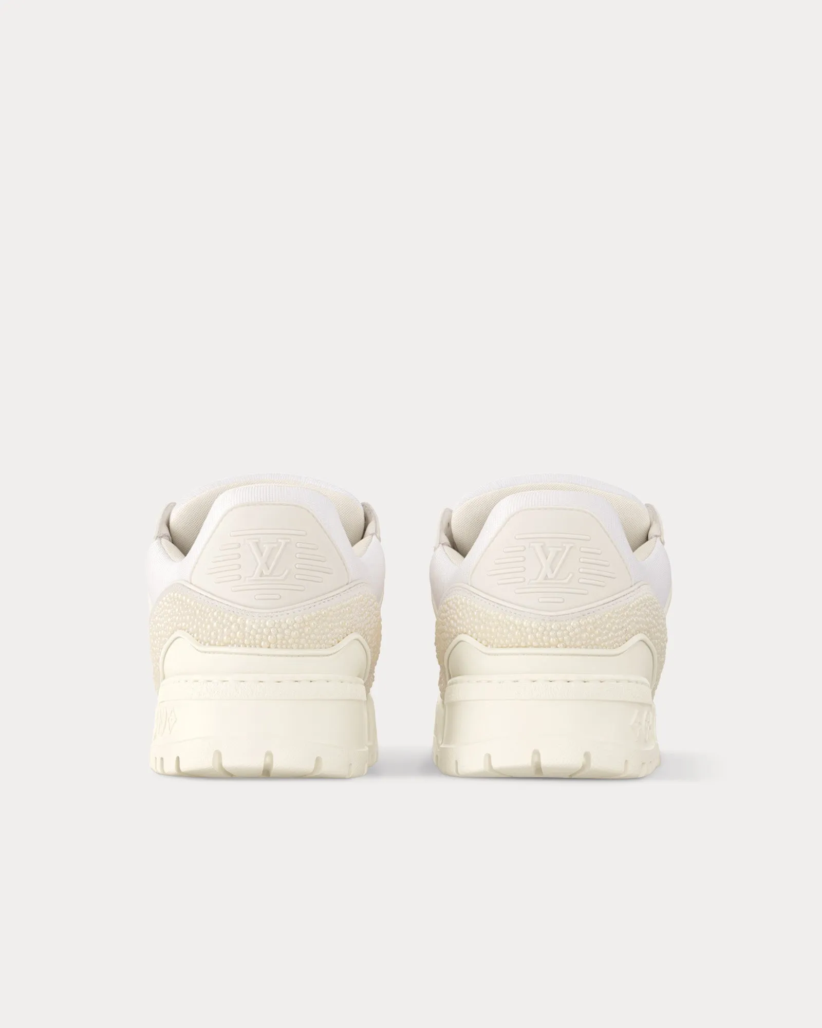 LV Maxi Trainers with Swarovski Crystals White Low Top Sneakers