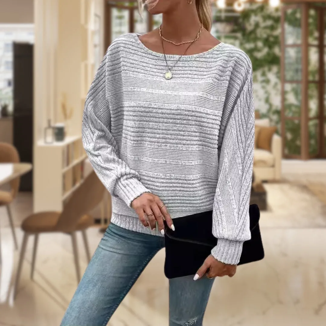 Martha - Casual Chic Textured Pullover