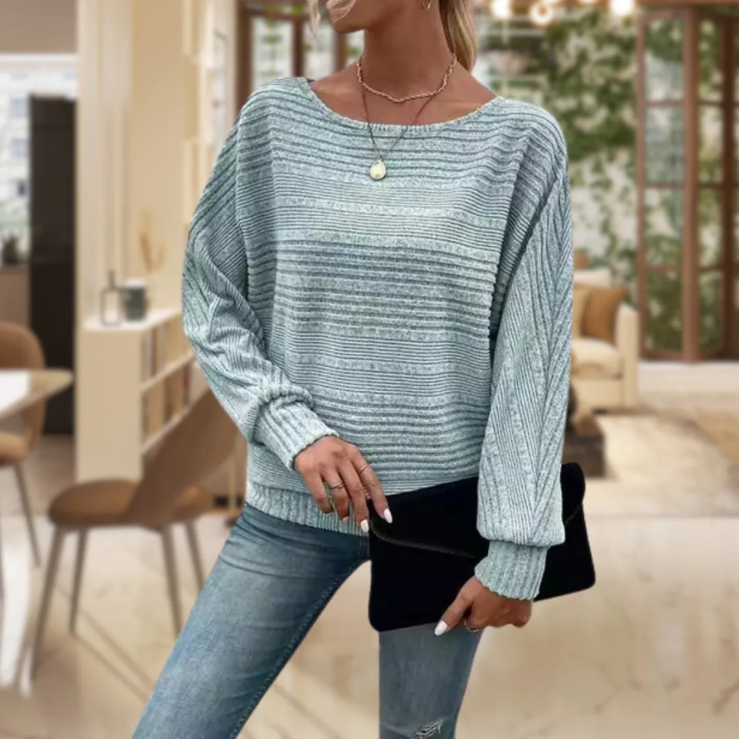 Martha - Casual Chic Textured Pullover