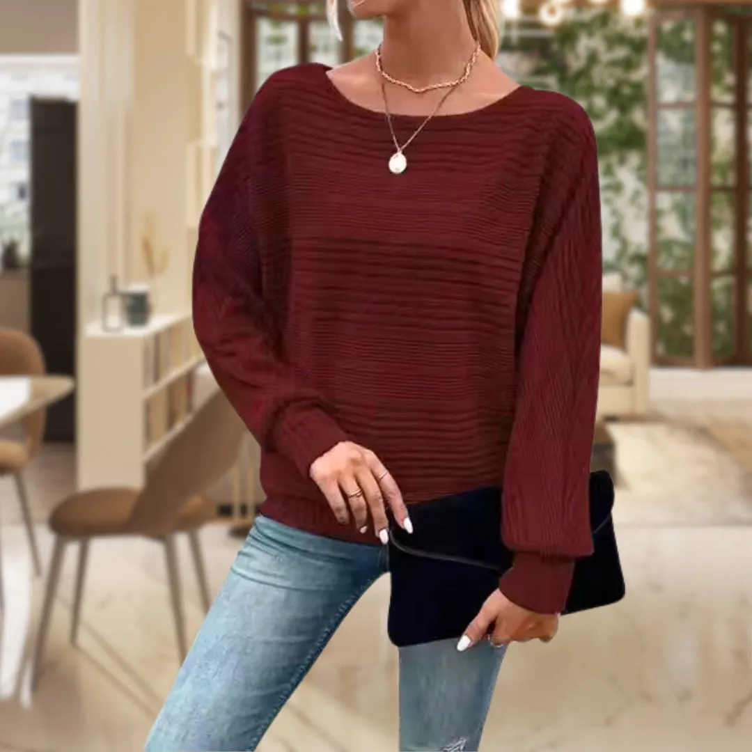 Martha - Casual Chic Textured Pullover