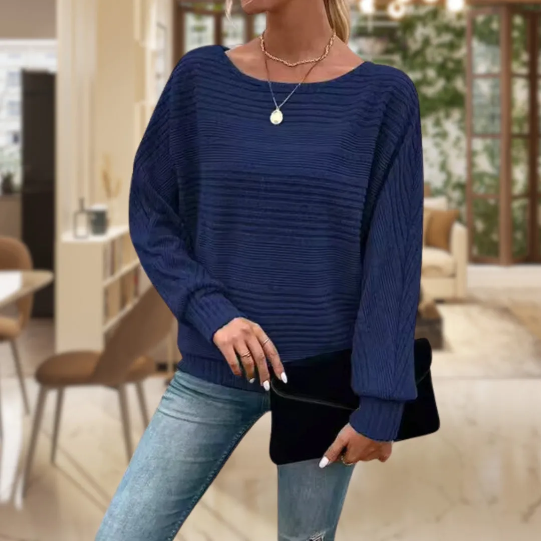 Martha - Casual Chic Textured Pullover