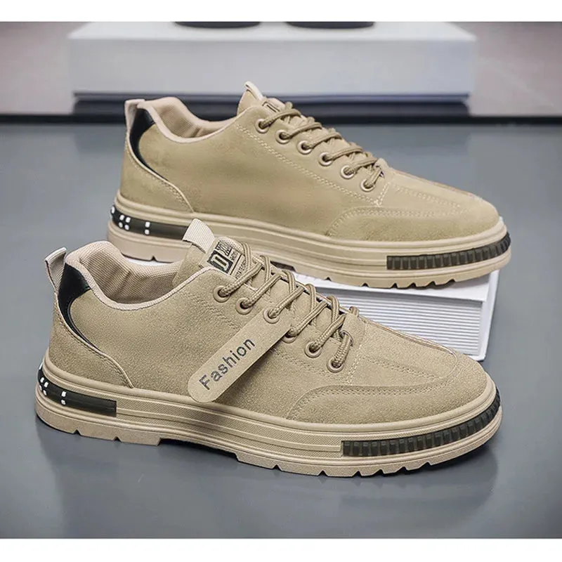 Mens Casual Shoes Thick Sole Non-slip Brand Male Footwear