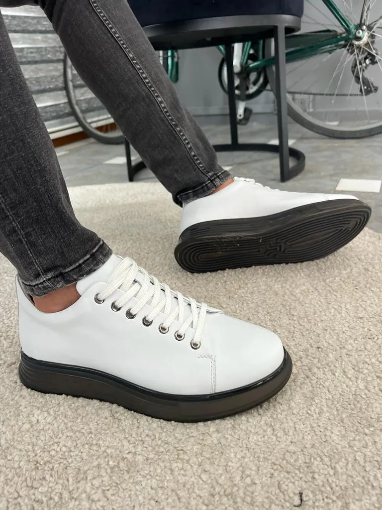 Morrison Special Sole White Lace Up Sneakers