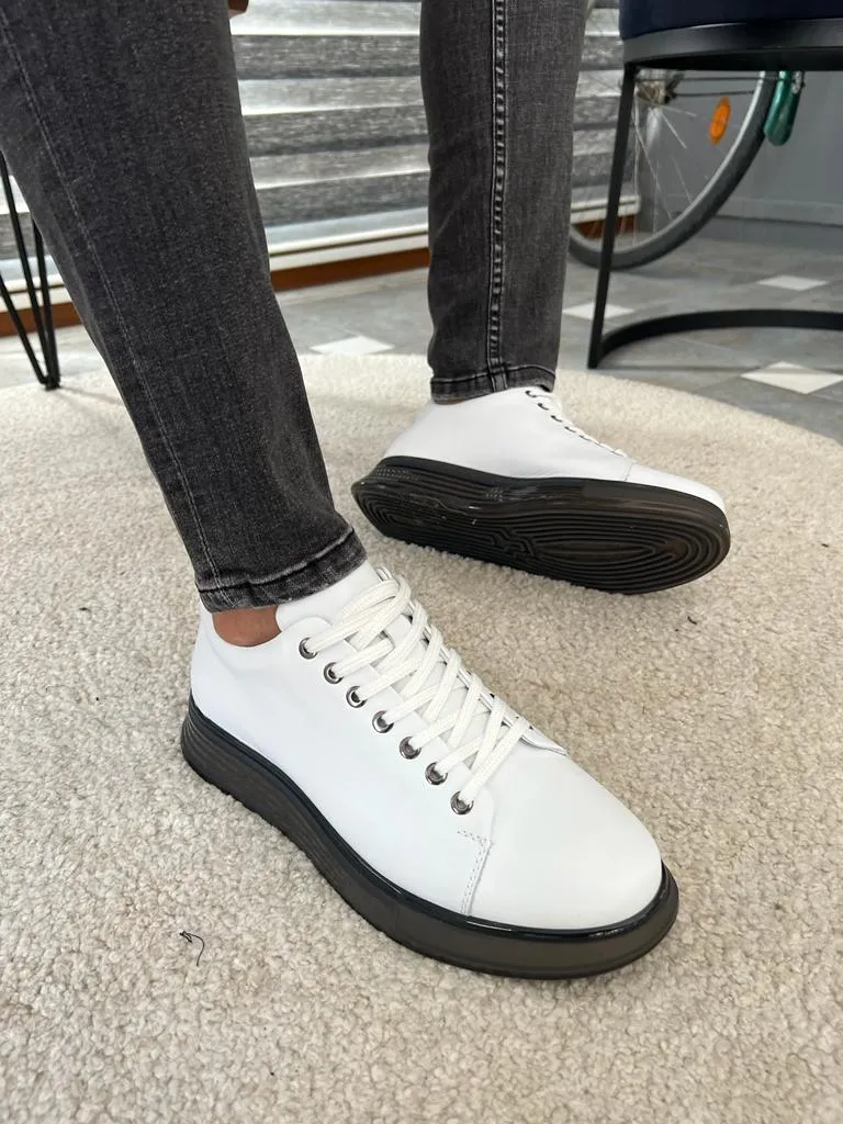 Morrison Special Sole White Lace Up Sneakers