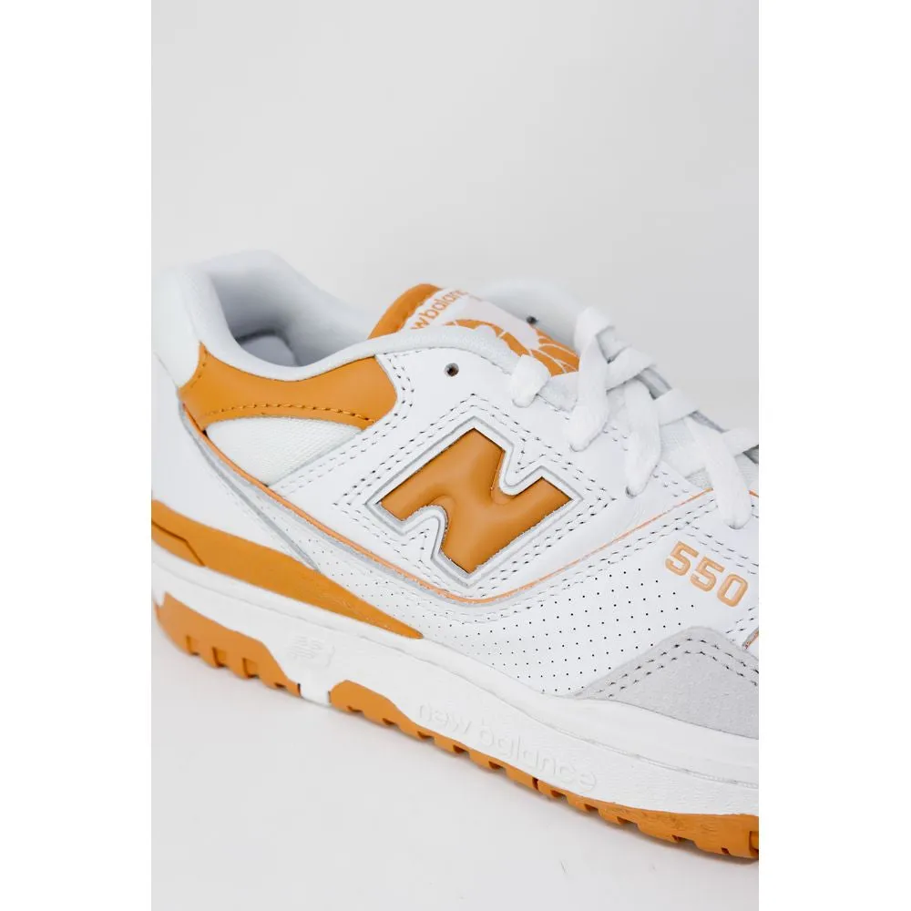 New Balance Orange Artificial Leather Sneaker