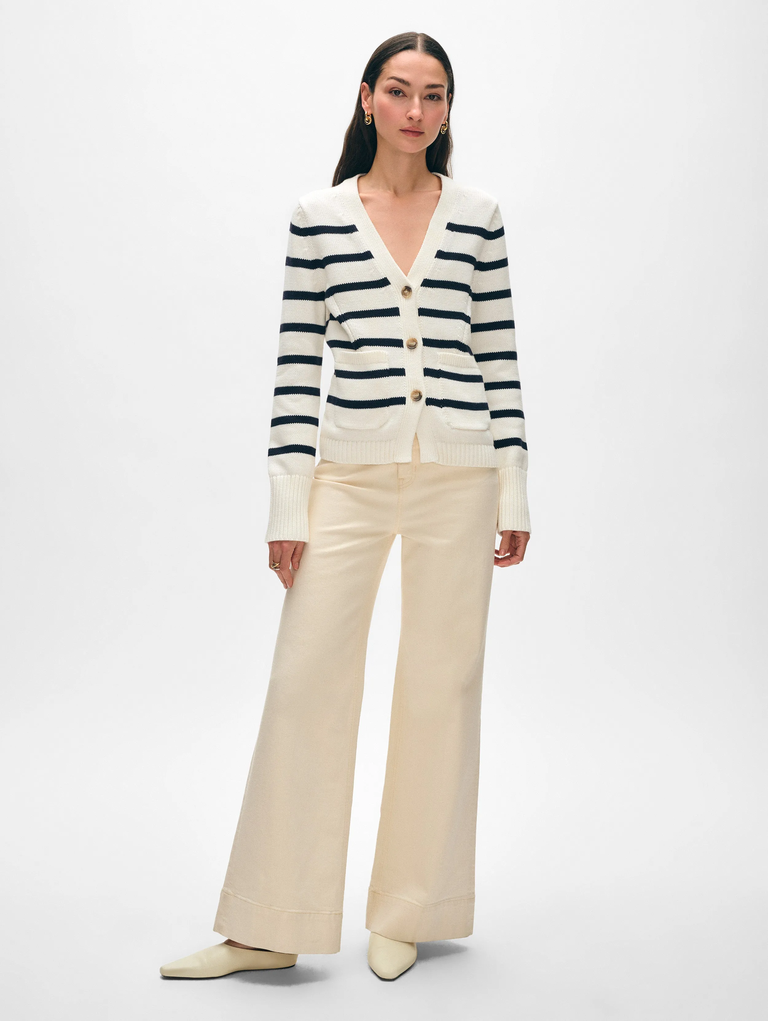 Organic Cotton Waisted Cardigan