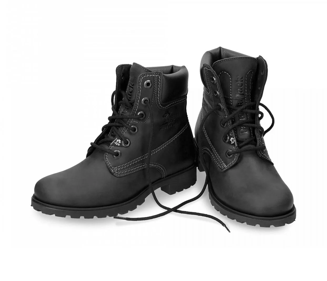 Panama Jack Panama 03 B3 Black Waterproof 6 Eyelet Ankle Boot Made In Spain