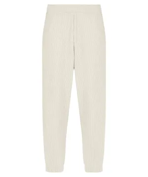 Pantaloni Jogger in Velour a Coste